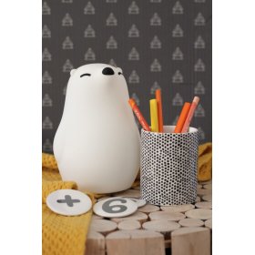 Lampa LED PUFI - niedźwiedź polarny, cotton love